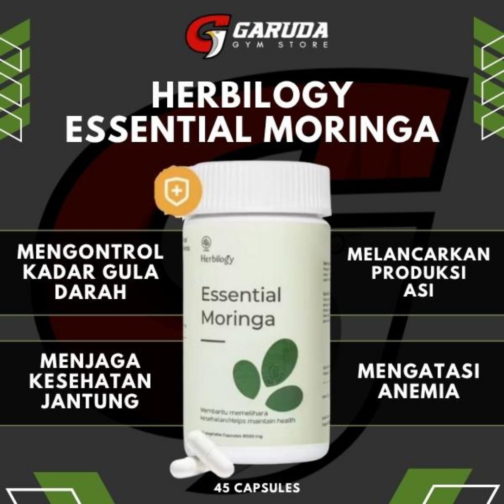 Herbilogy Essential Moringa 550mg - 45 Capsules