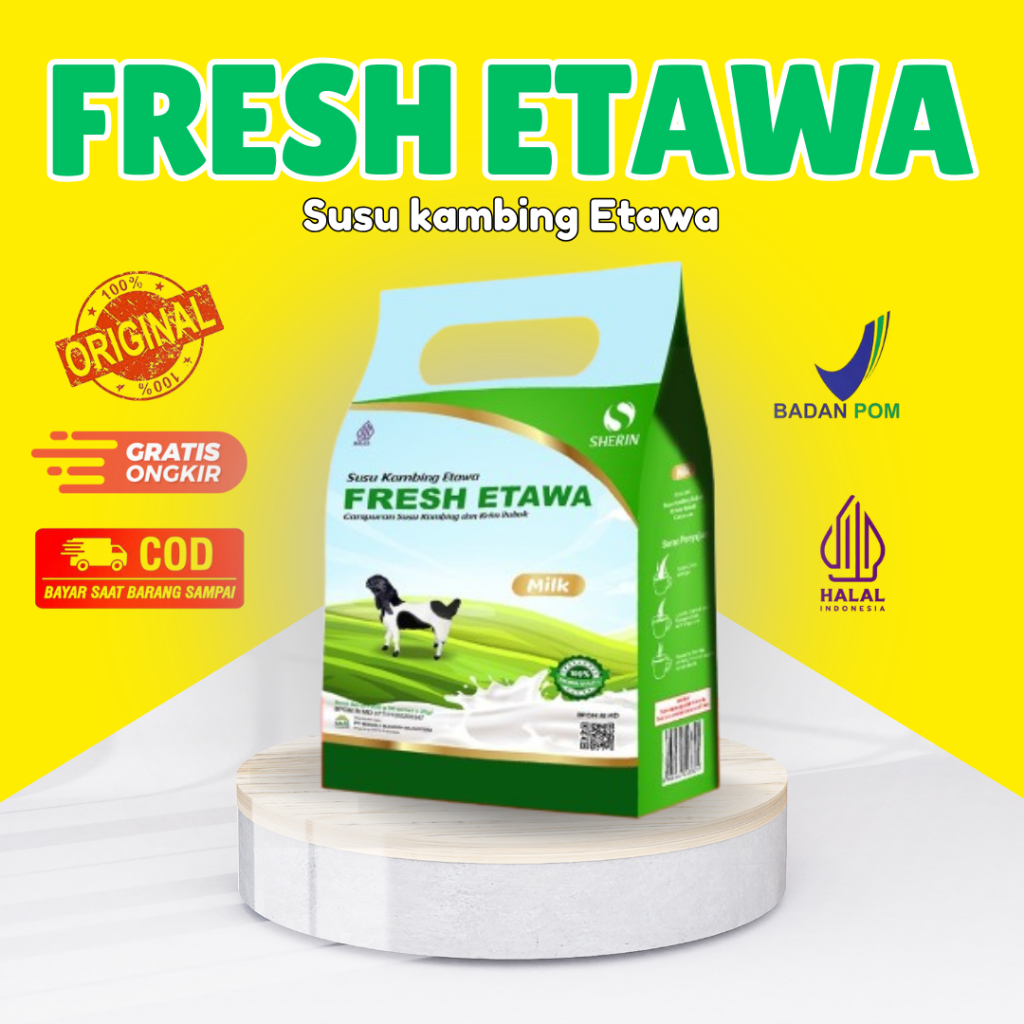 

Sherin - Susu Kambing Etawa Bubuk Fresh Etawa isi 10 Sachet