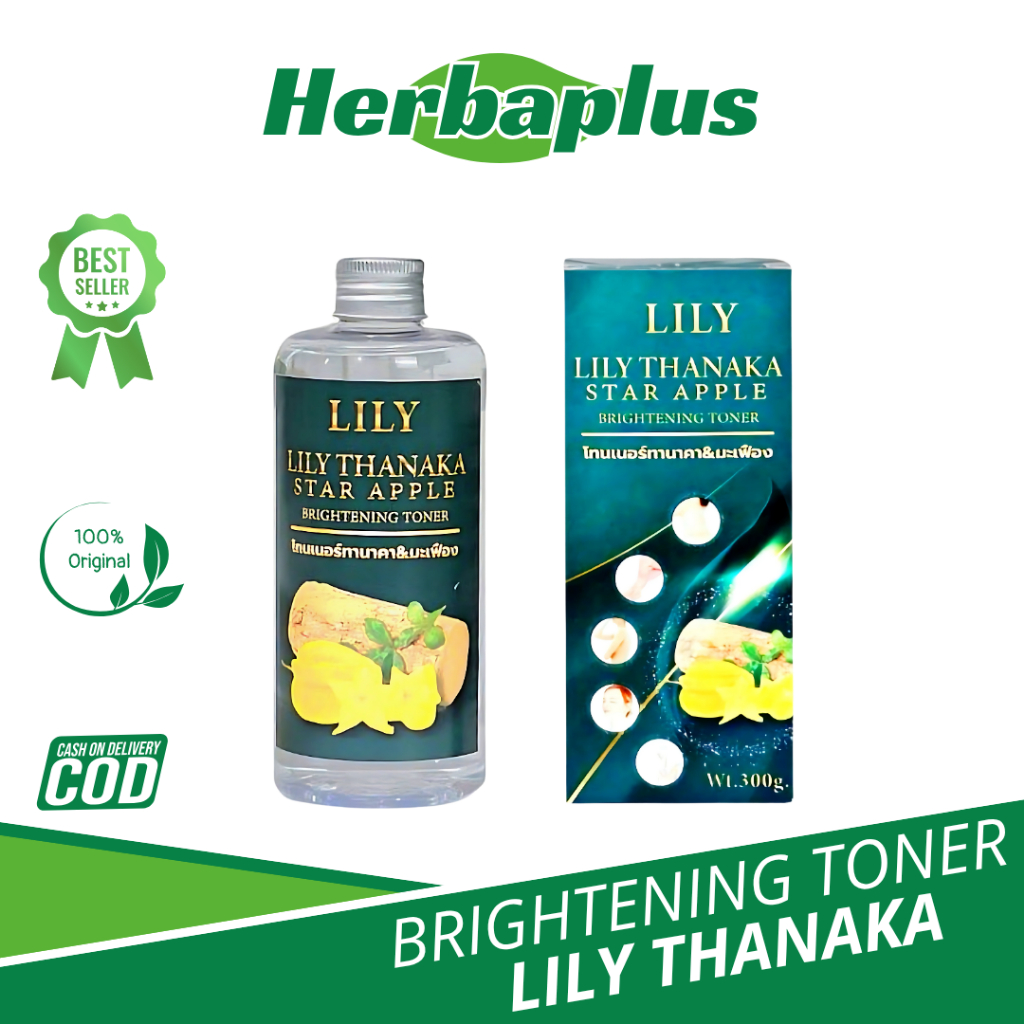 Lily Thanaka Star Apple Brightening Toner | Toner Pemutih Wajah Alami, Glowing & Cerah