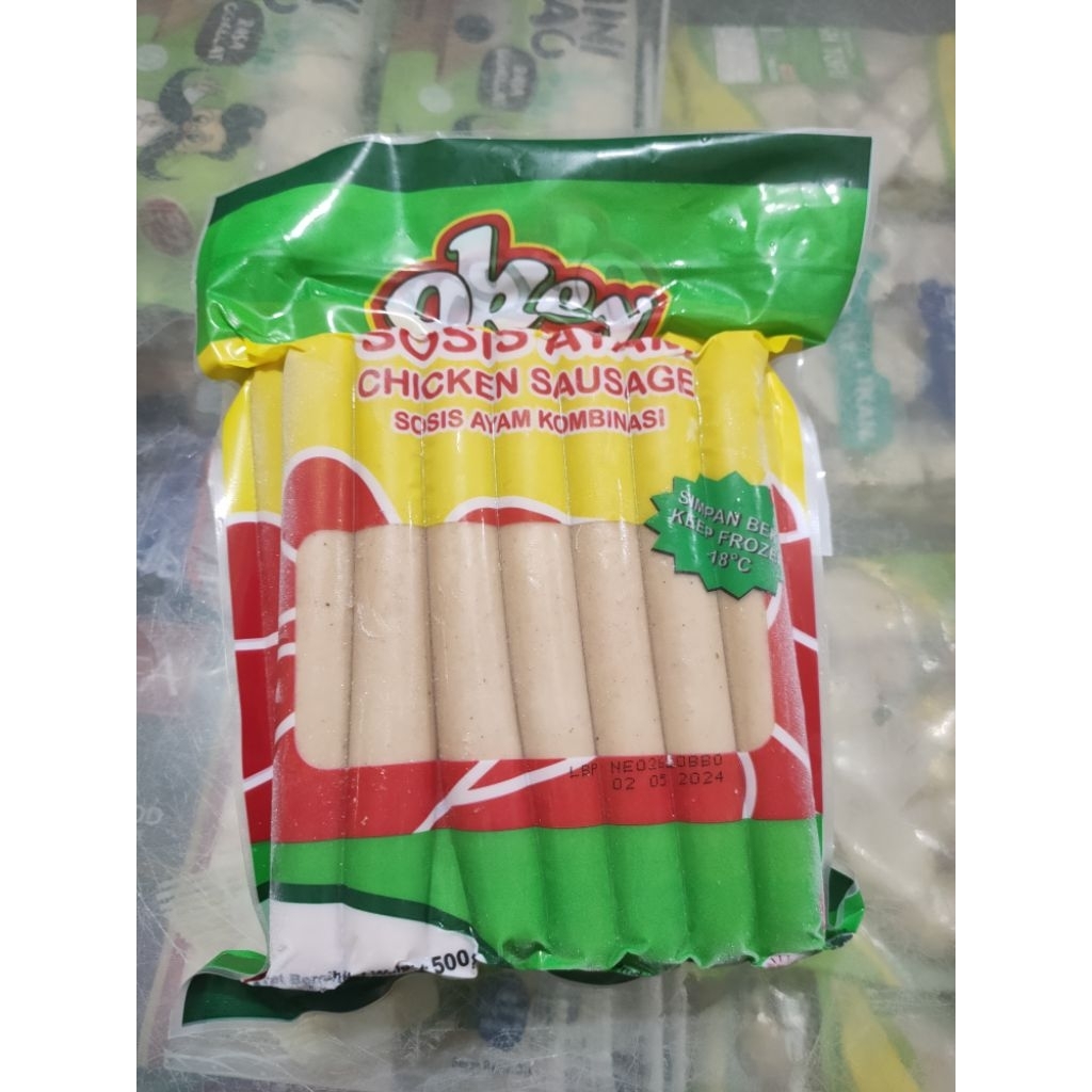 

Khusus Instan , Okey Sosis Ayam 500g 16 Batang