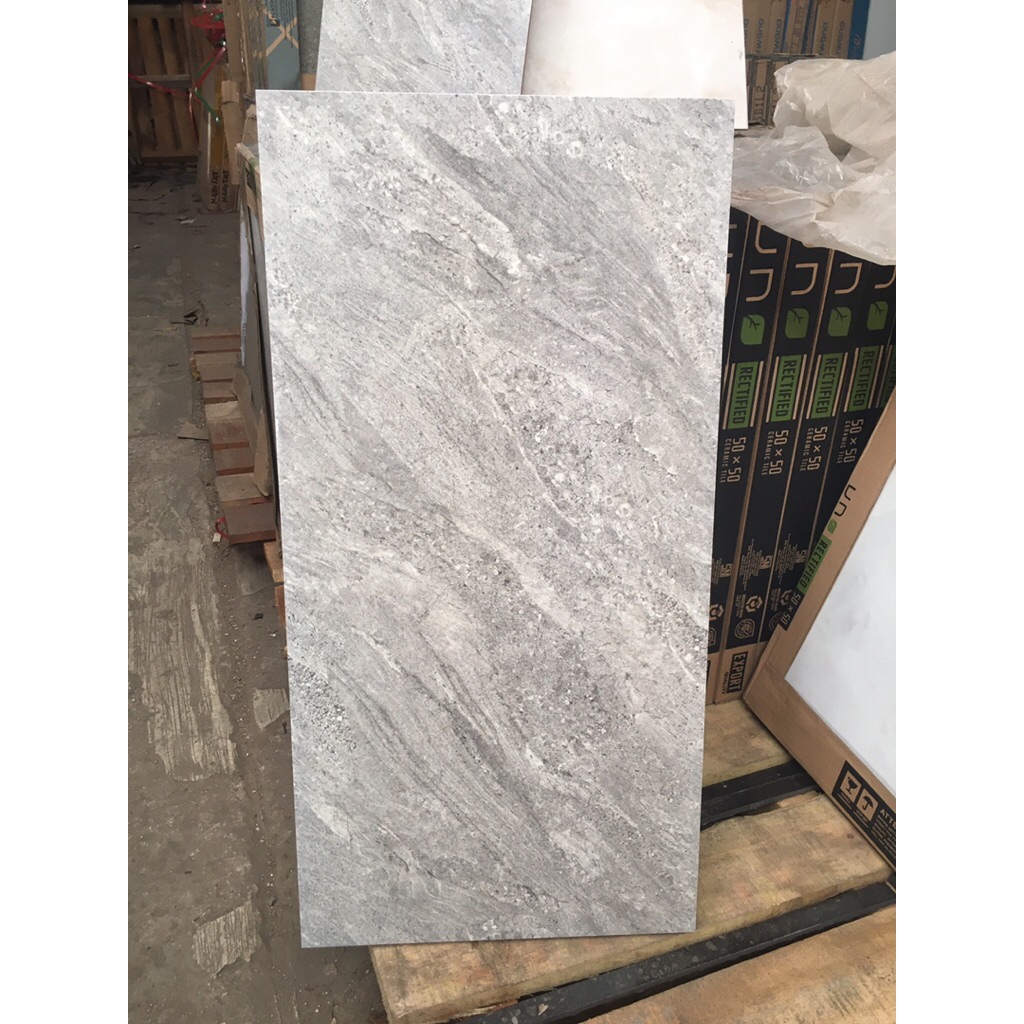 keramik dinding 30x60 grey kilap glossy motif marmer batu alam uno abu cutting mestalla grey