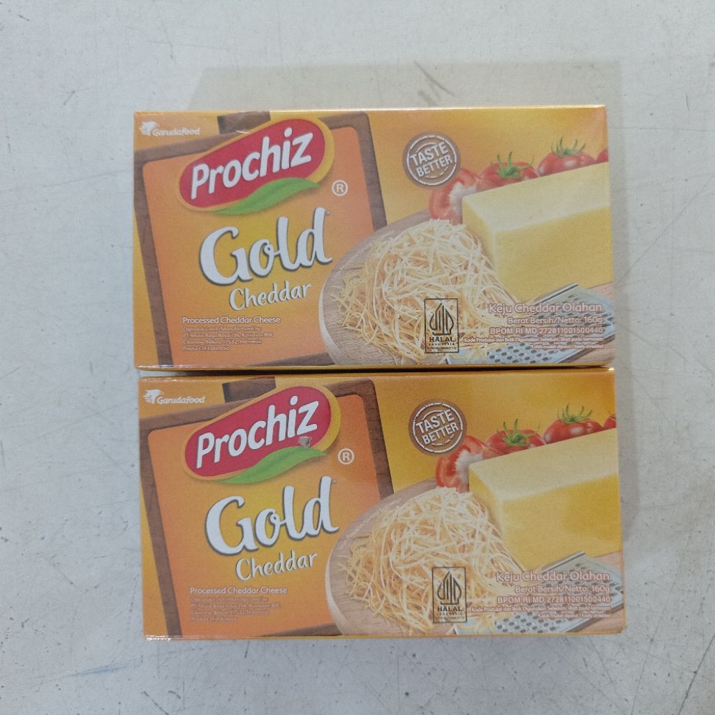 

Prochiz gold keju cheddar 160 gram | prochiz gold keju cheddar | keju cheddar prochiz