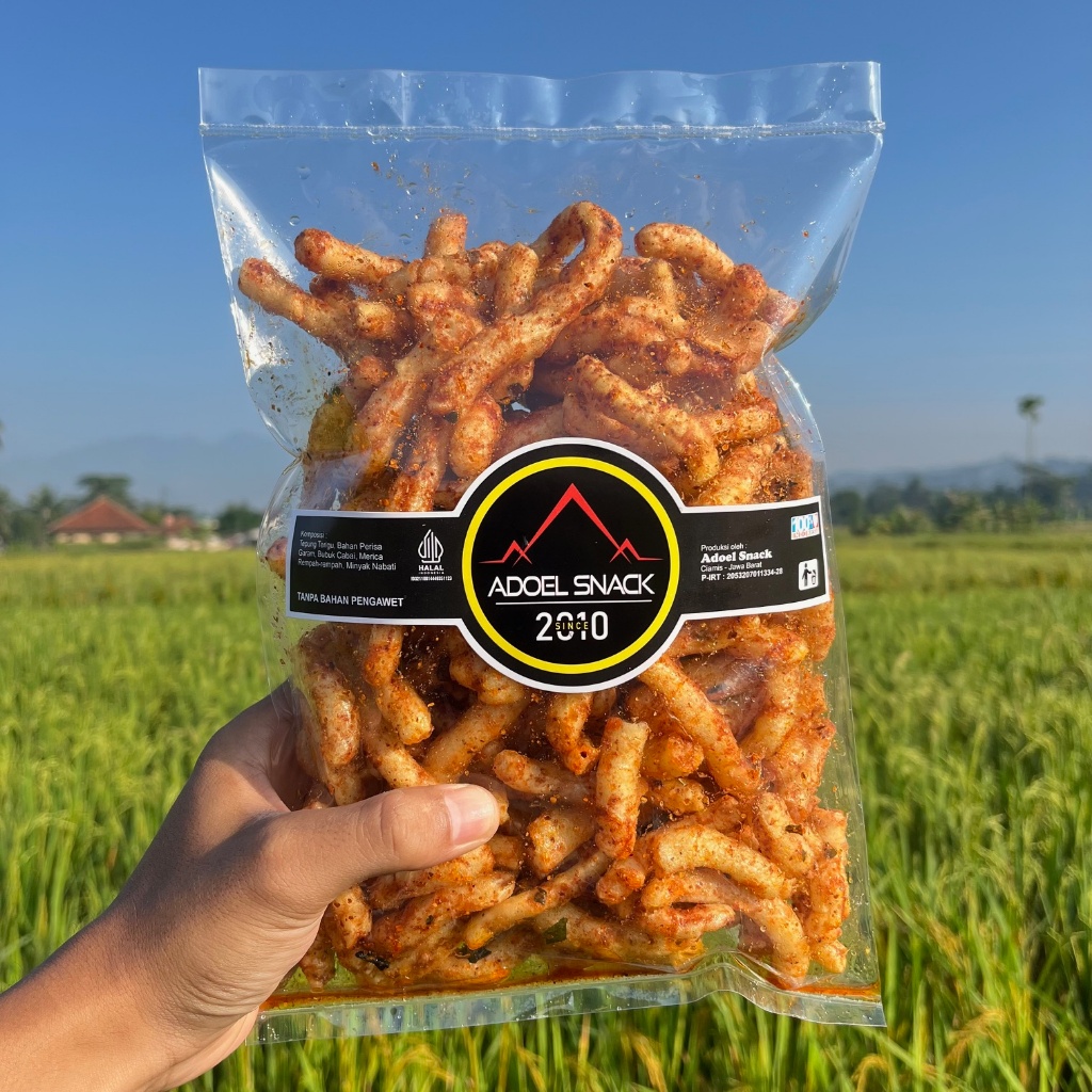 

Kerupuk Gurilem / Pedas Daun Jeruk - Makanan Ringan Adoel Snack 200 gram