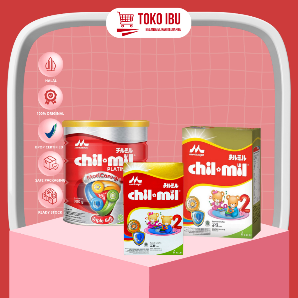 

MORINAGA CHILMIL TAHAP 6-12 BULAN / CHIL MIL 6 12 BULAN 200gr 390gr 800GR | Kaleng