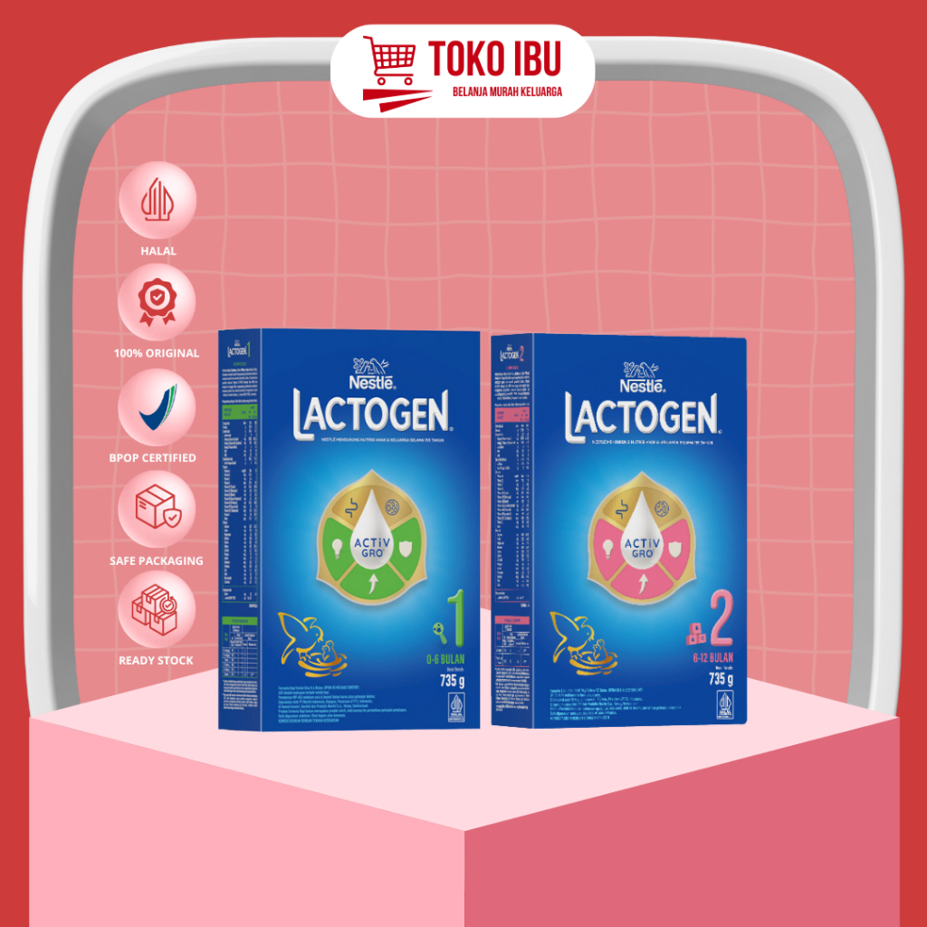 

Lactogen Tahap 1| 2 Susu Bubuk Formula Untuk Bayi 0-6 | 6-12bulan 180gr | 350gr| 735gr
