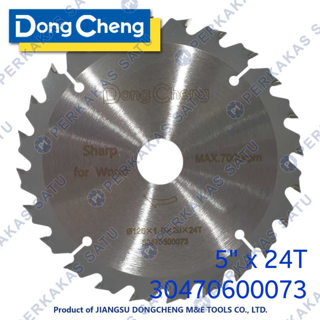 MATA CIRCULAR SAW BLADE 5" X 24T DONGCHENG TCT SAW BLADE WOOD ATB 5 INCH INCI POTONG KAYU