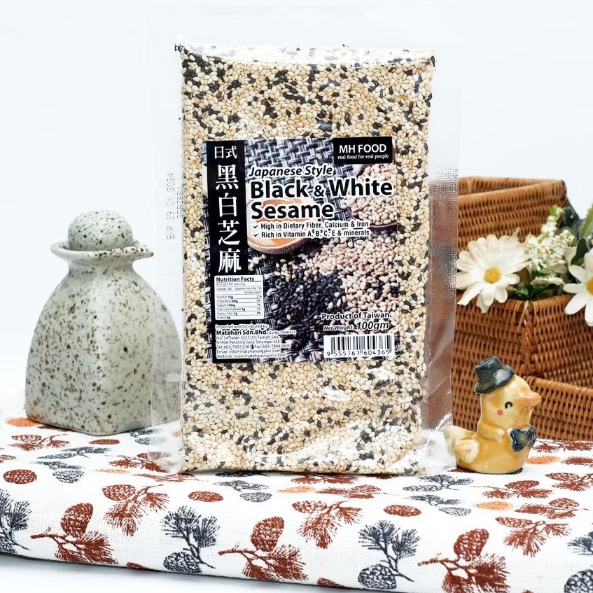 

Japanese Style Black and White Sesame Seed 100gr
