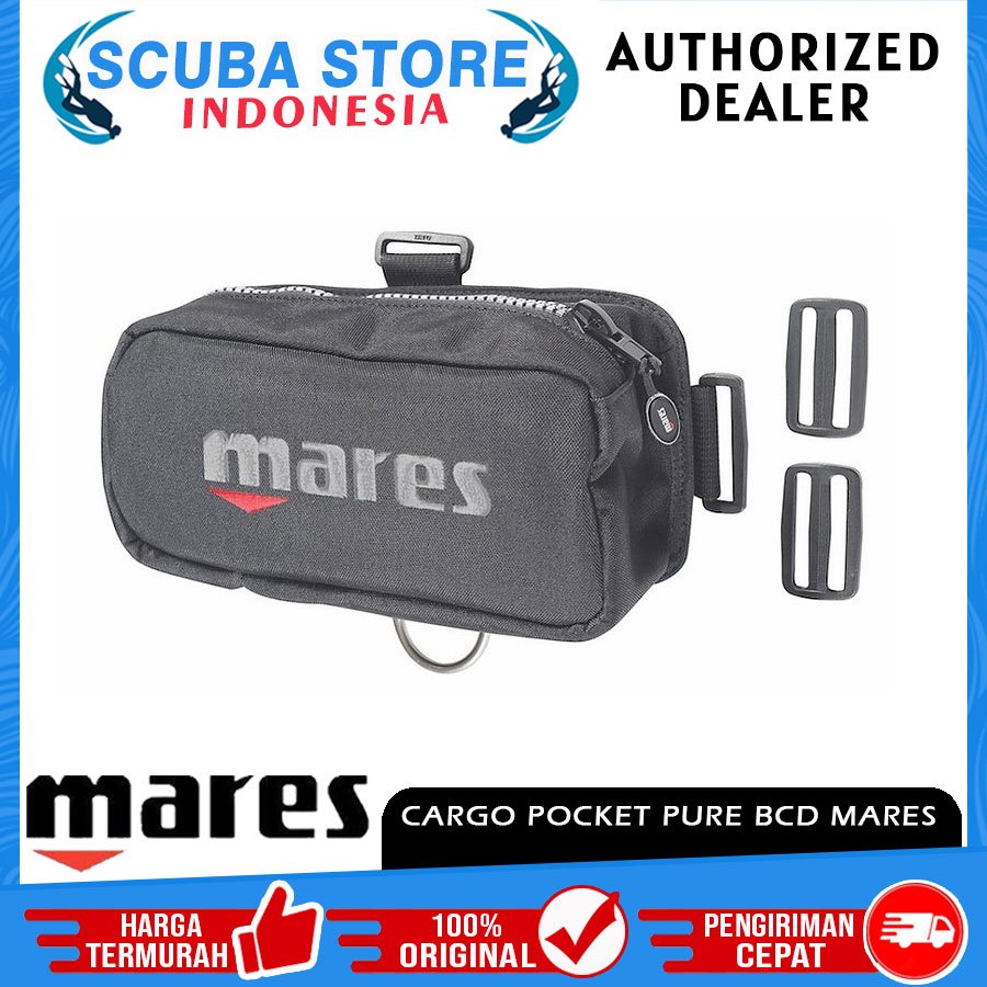 417961 Cargo Pocket Pure For BCD Mares Accessories BC Aksesoris Kantong Penyimpanan Selam Scuba Divi