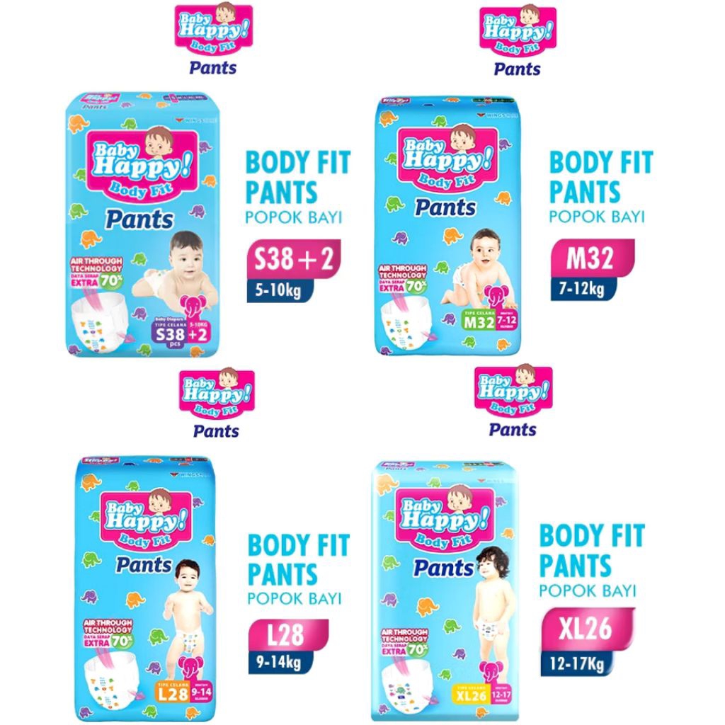 Baby Happy | Popok Bayi | Pampers | Popok | Bayi