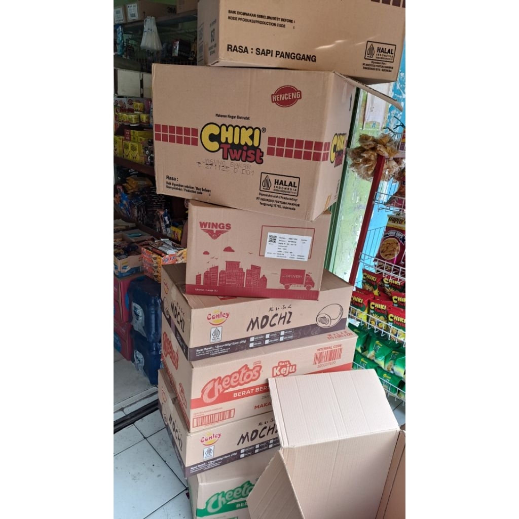 

Kardus Bekas Bersih Bagus Campuran Berbagai Ukuran (Bisa Request Ukuran)