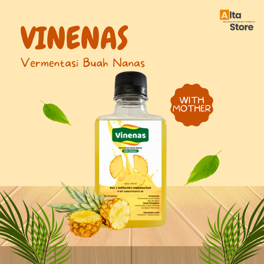 

Cuka Nanas Vinenas Bantu Turunkan Kolesterol Asam Urat Darah Tinggi dan Diabetes 200ml