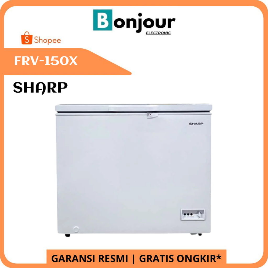 Sharp FRV-150X Chest Freezer Series 140 Liter Sharp FRV150X Key Lock