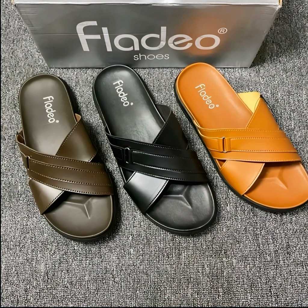 Sandal Selop Fladeo Pria Dewasa Sandal Fladeo Model selop Silang Sandal Selop Gratis Ongkir Sendal