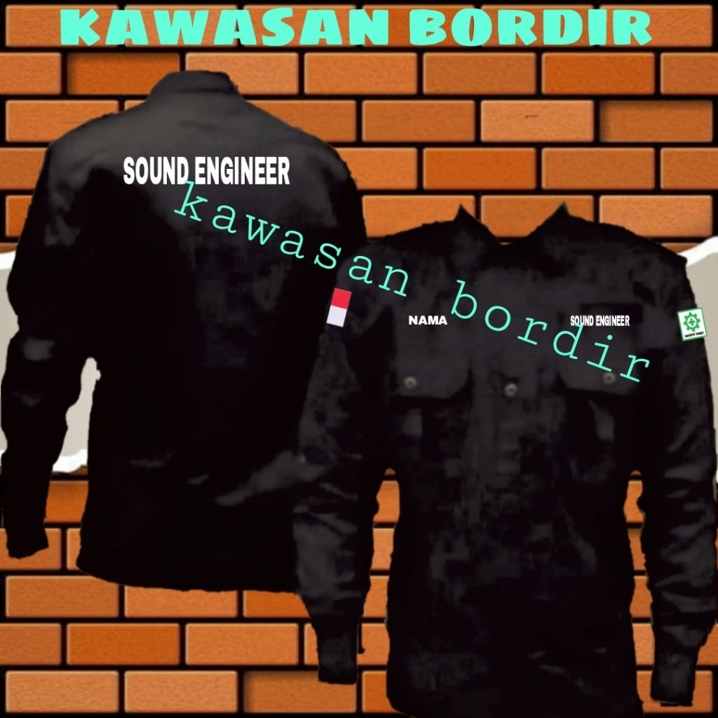 Terbaru kemeja sound engineer seragam sound engineer baju sound engineer pdh sound engineer kemeja e