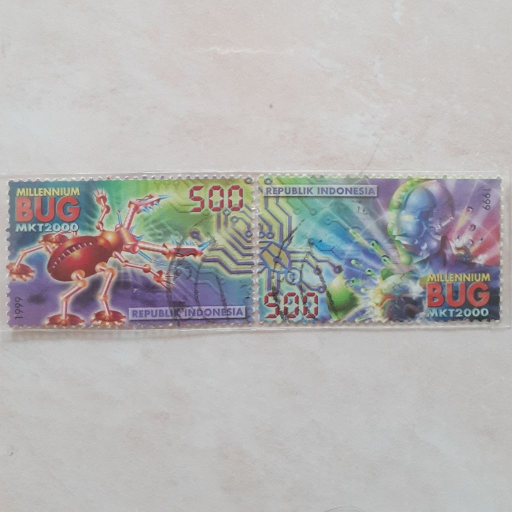 

Perangko Indonesia Masalah Komputer TH 2000 Tahun 1999 set lengkap 2pcs