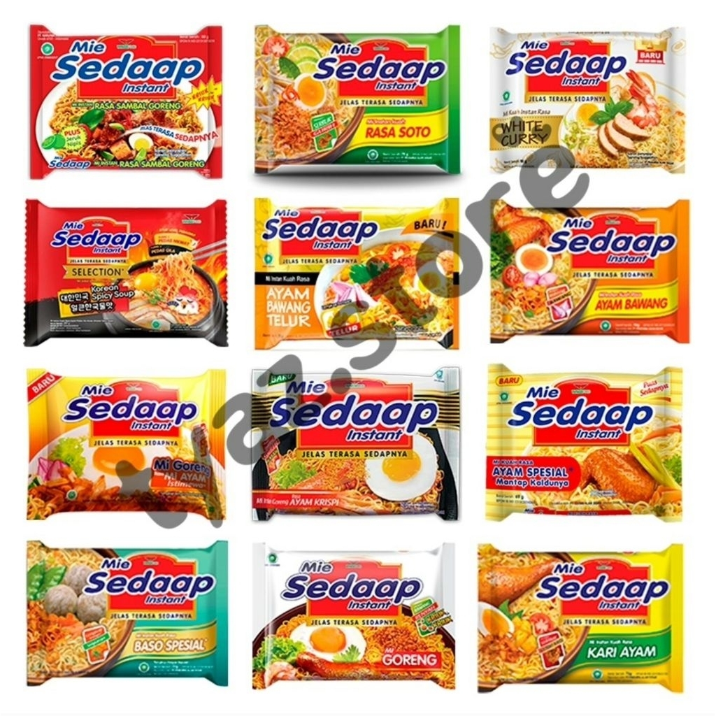 

SEDAAP MIE INSTAN ALL VARIAN 1 BUNGKUS