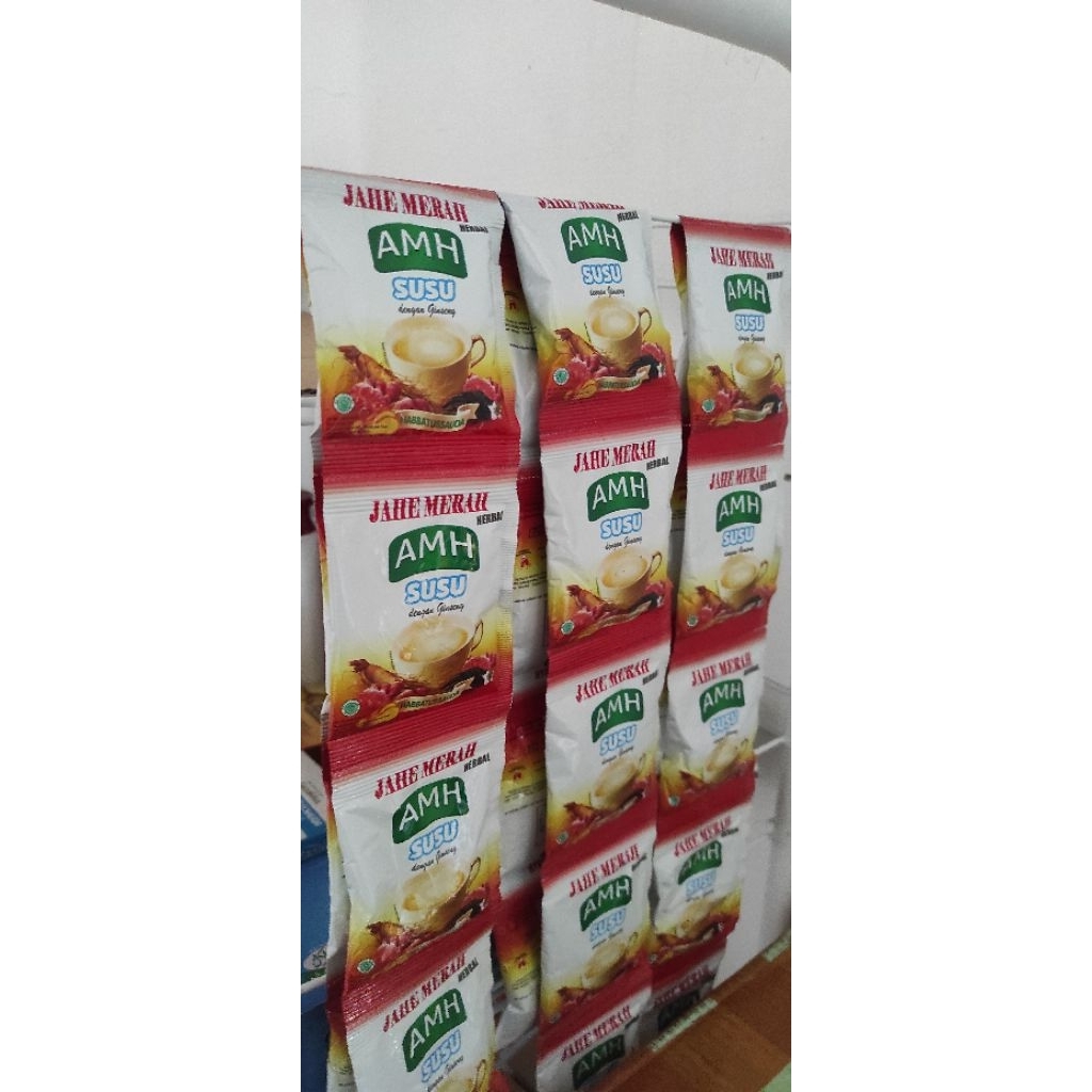 

Jahe merah susu AHM per renceng