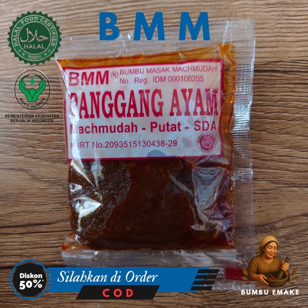 

BMM - Bumbu AYAM PANGGANG - Bumbu Masak Machmudah Asli dari PUTAT SIDOARJO