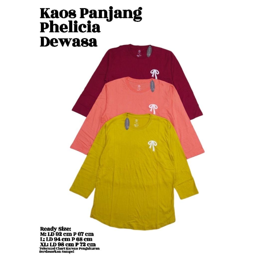 Kaos Panjang Phelicia Dewasa