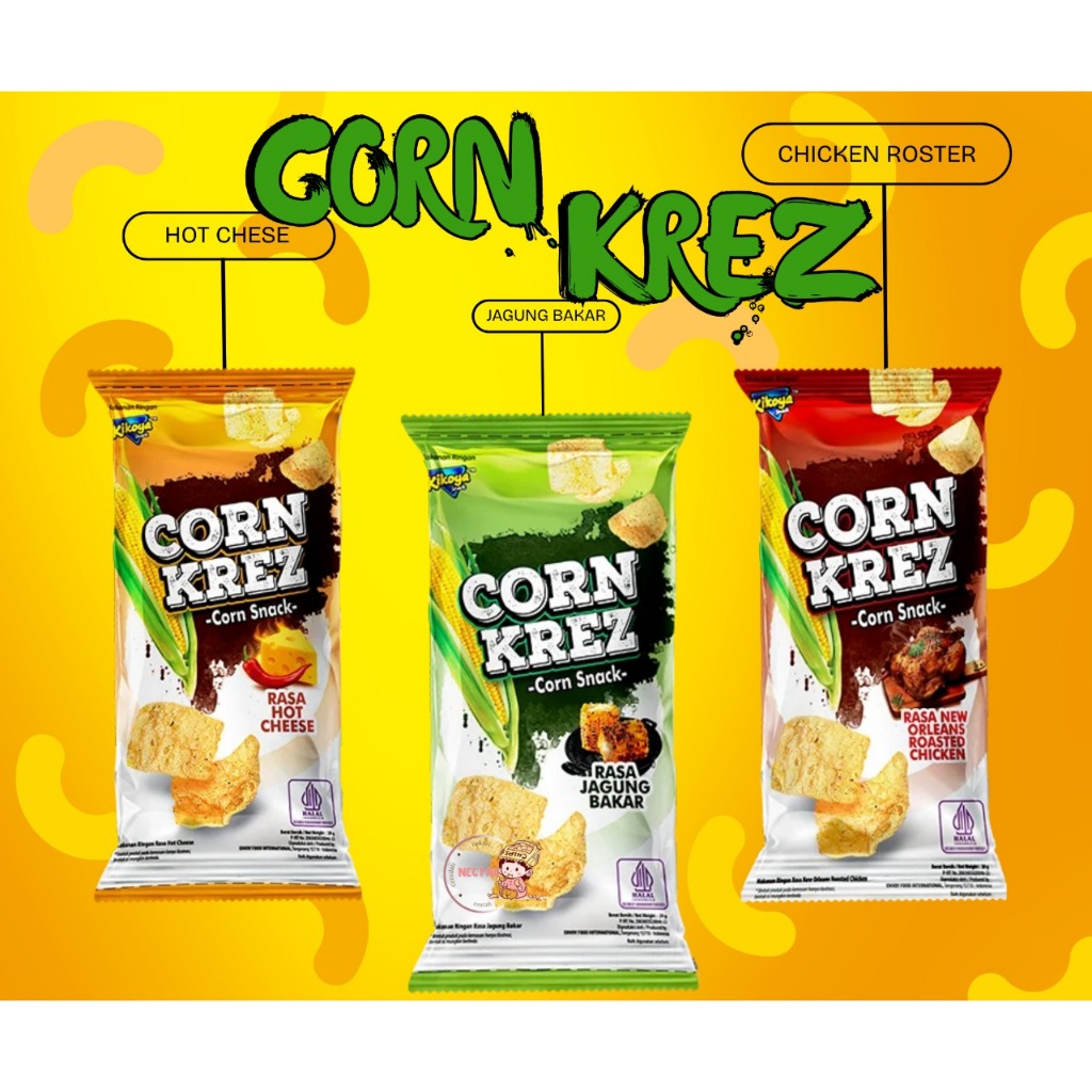 

CORN KREZ snack dari jagung (1pack/10pcs)
