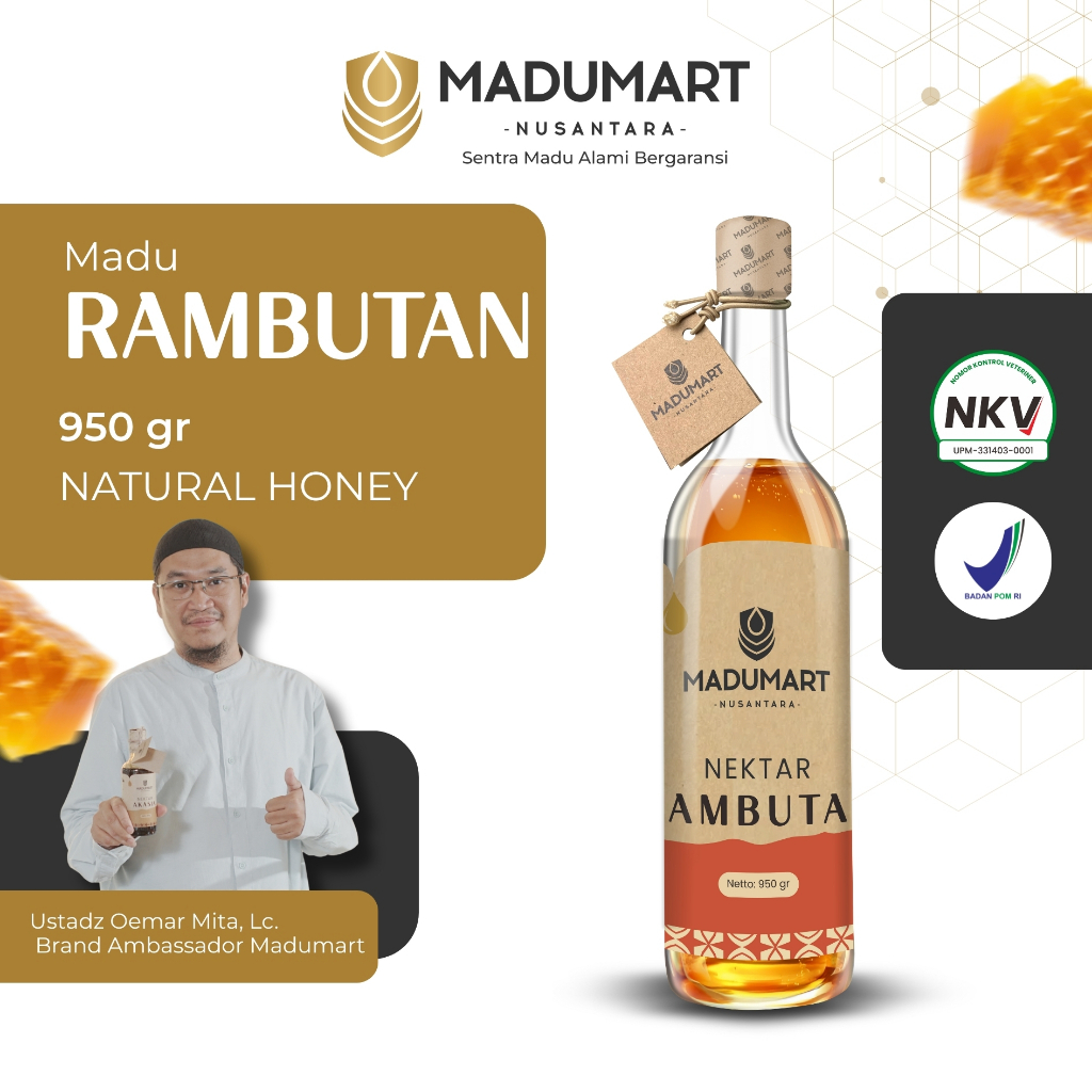 

MADUMART Murni Asli Nektar Rambutan 100% Alami Raw Honey Baik Untuk Kesehatan Tubuh
