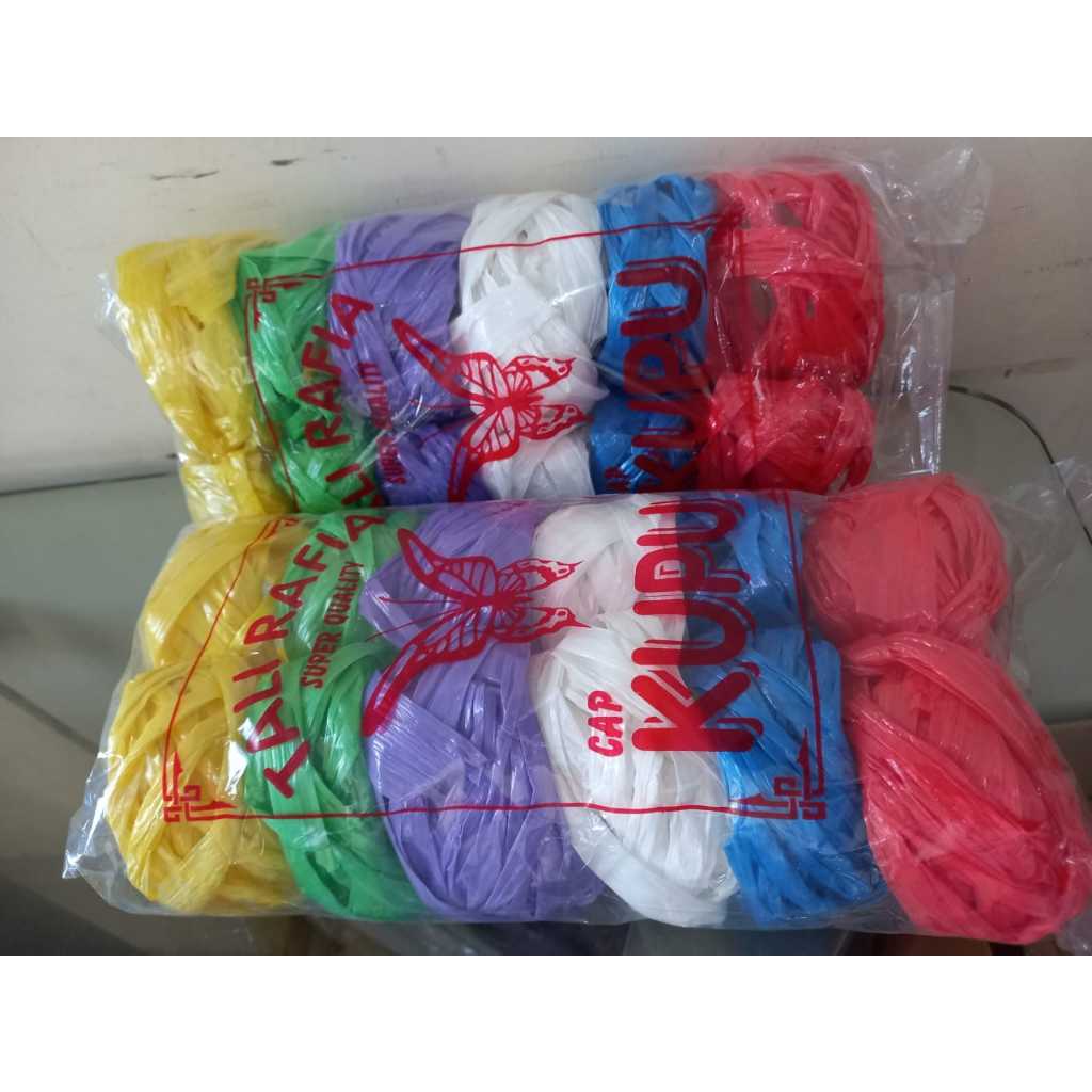 

HARGA PROMO!!!TALI RAFIA KECIL WARNA 1LUSIN