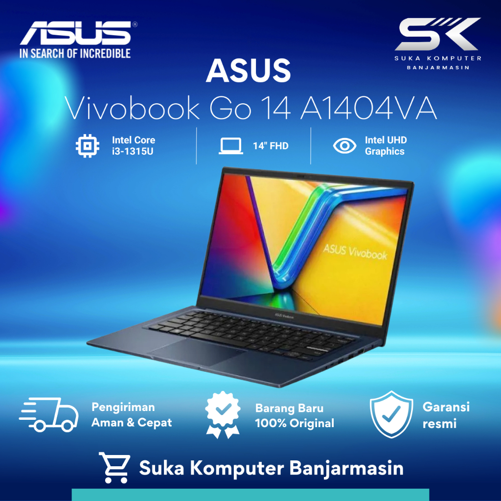 Laptop Asus Vivobook 14 A1404VA-VIPS3851M /Core i3-1315U/8GB/512GB SSD/W11+OHS Notebook