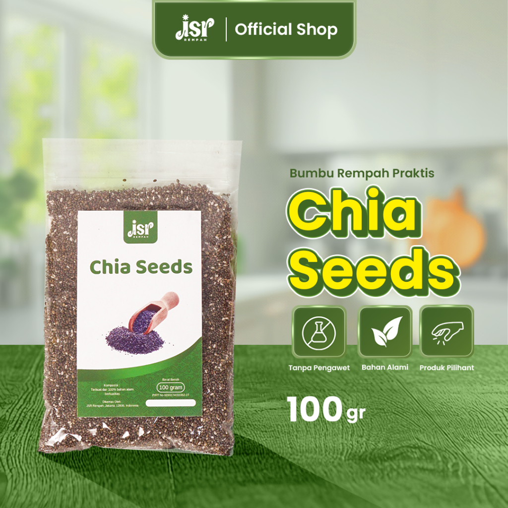 

Jsr Rempah Chia Seed Mexico Organic isi 100 Gram