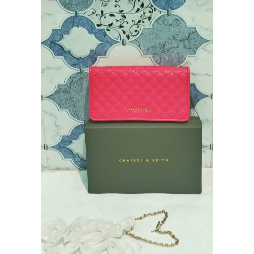 tas pesta CK fushia 2in1