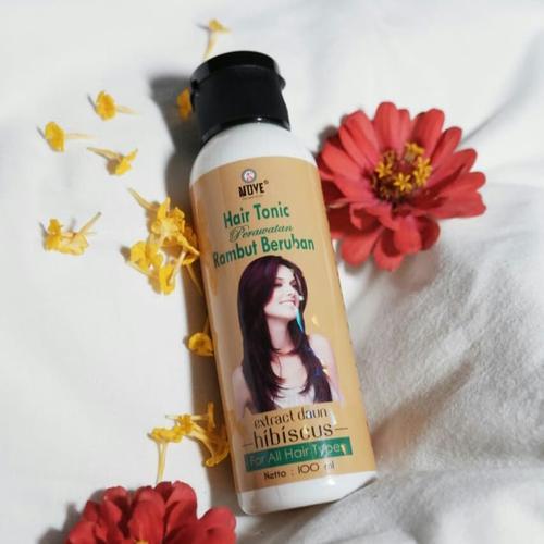 Nove hair tonic extract daun hibiscus untuk rambut beruban herbal 100ml