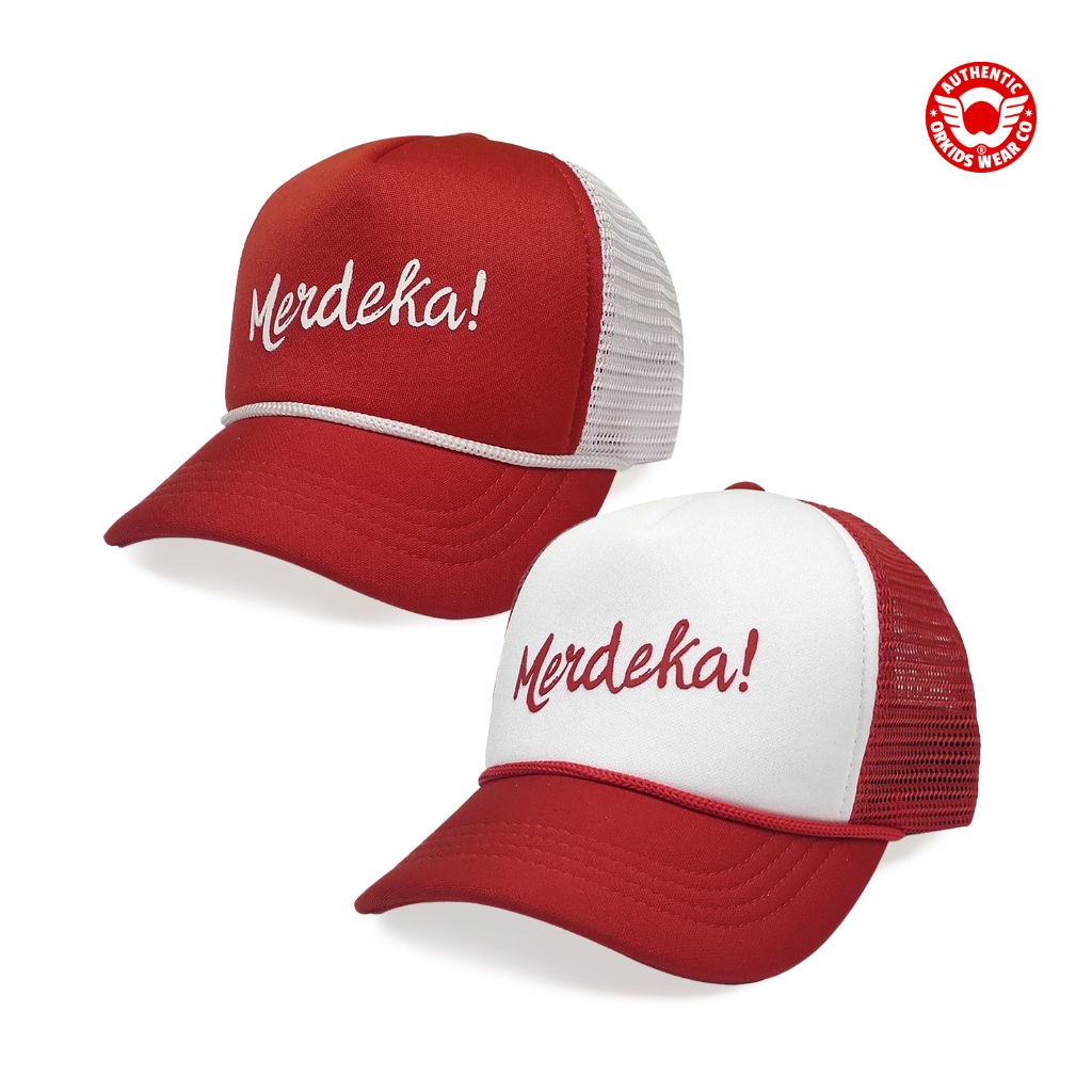 Topi Anak 17 Agustus Merah Putih  trucker Hat Merdeka  Independent Day Indonesia Orkids