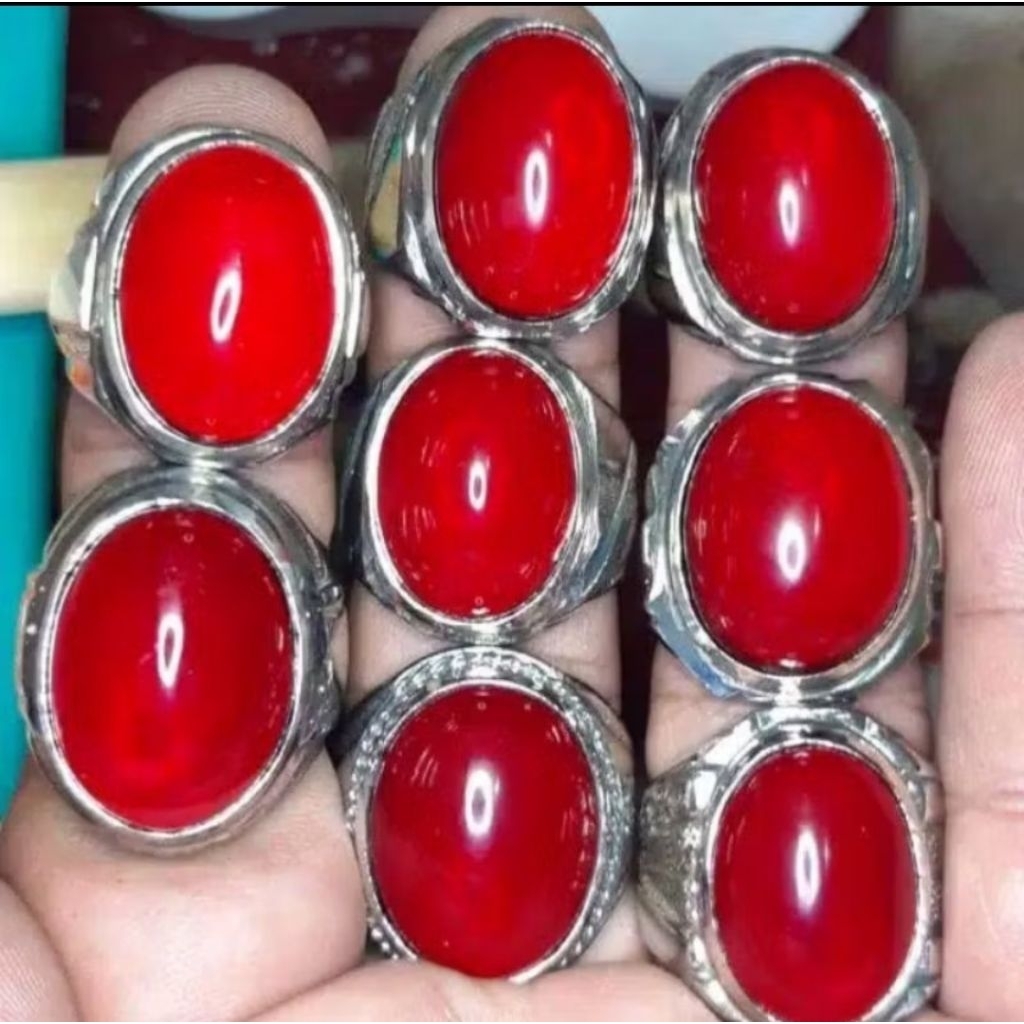 cicin batu clup merah papua ori obsidian