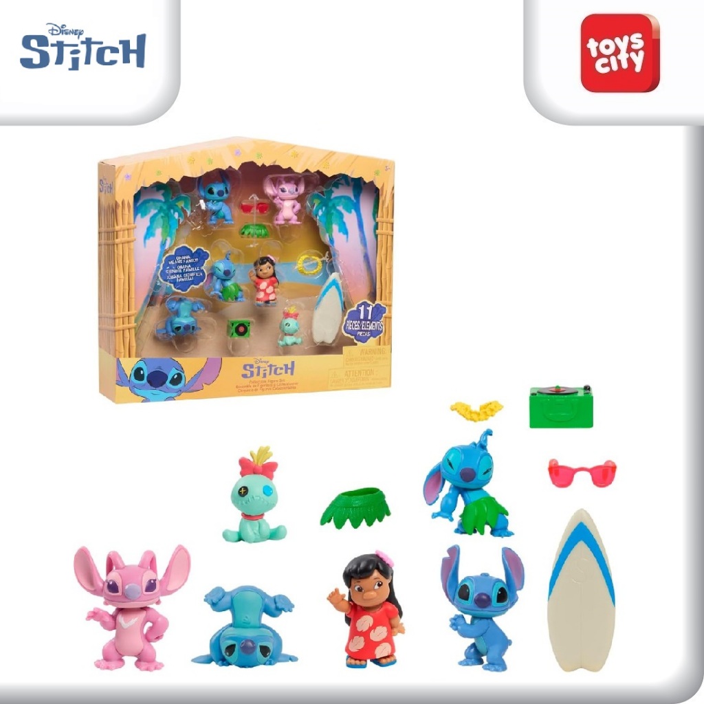 Lilo & Stitch Collectible Figure Set Ohana Means Family 11 Pieces Figures