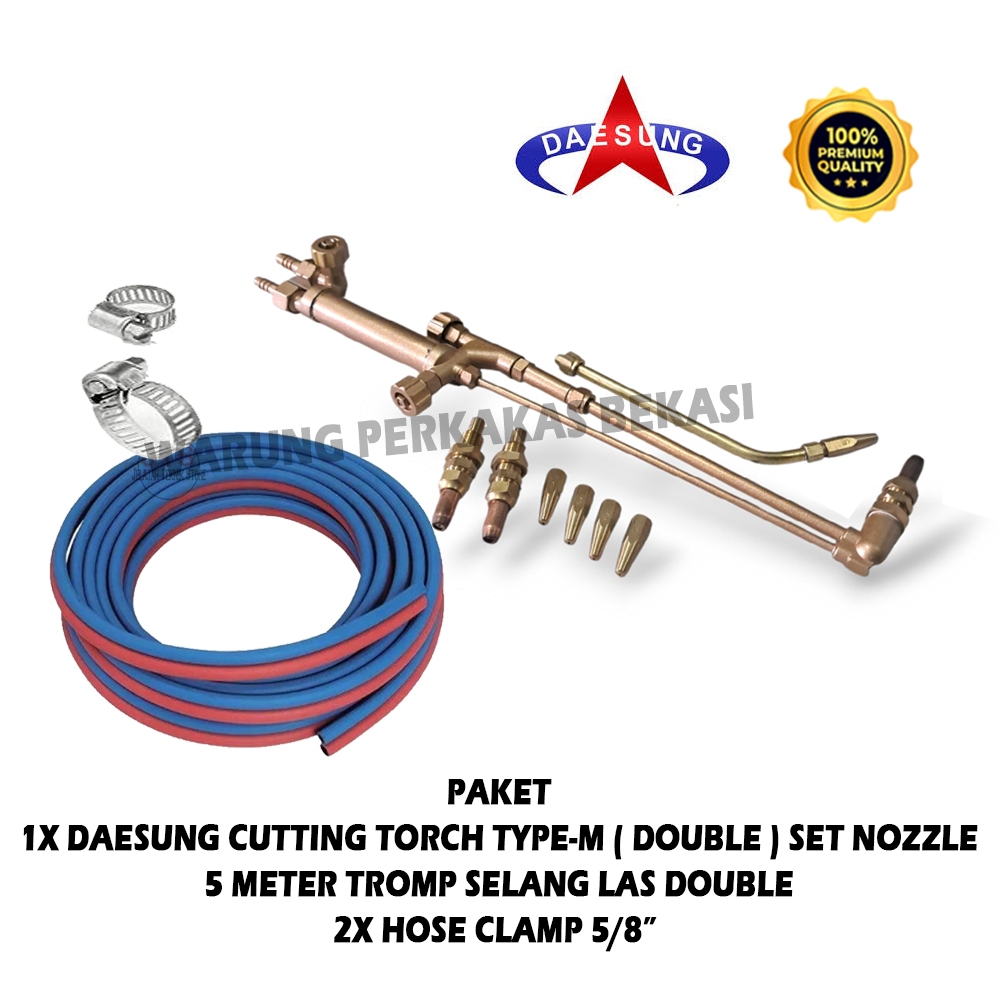 PAKET DAESUNG YAMATO Cutting Torch M Double Blander Stang Las Potong LPG / Blender Las Cutting Torch