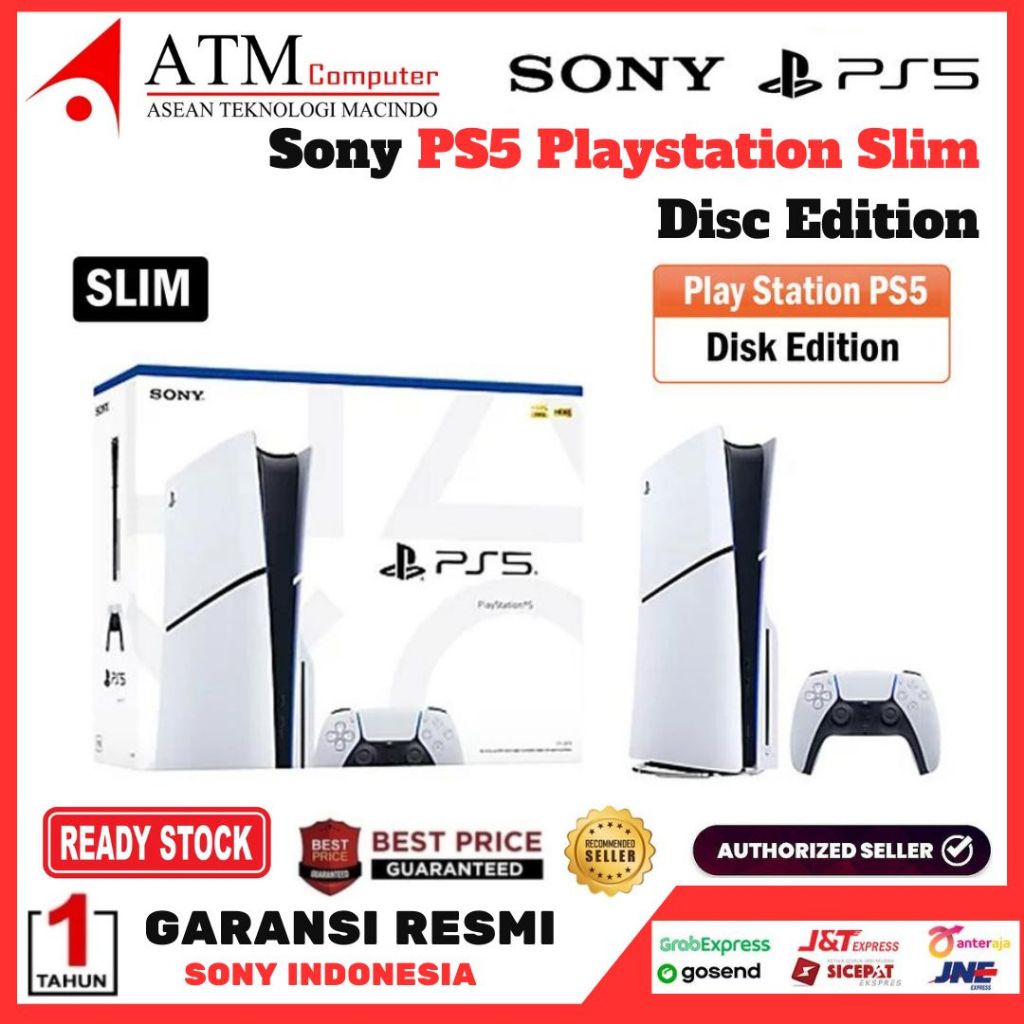 Sony PS5 Slim Console Disc Edition Sony Playstation 5 Garansi Resmi