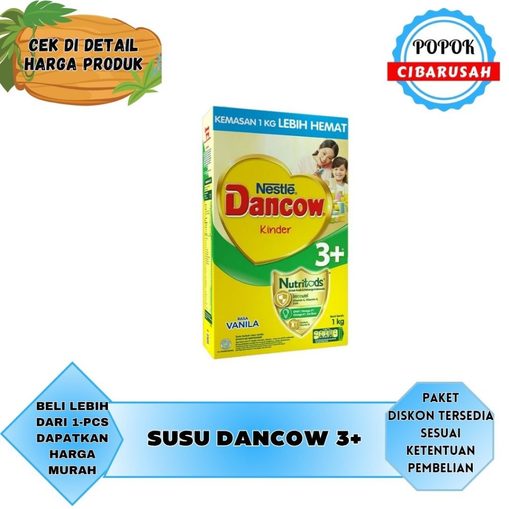 

Dancow 3+ Usia 3-5 Tahun Rasa Madu, Vanila 1kg/popokcibarusah