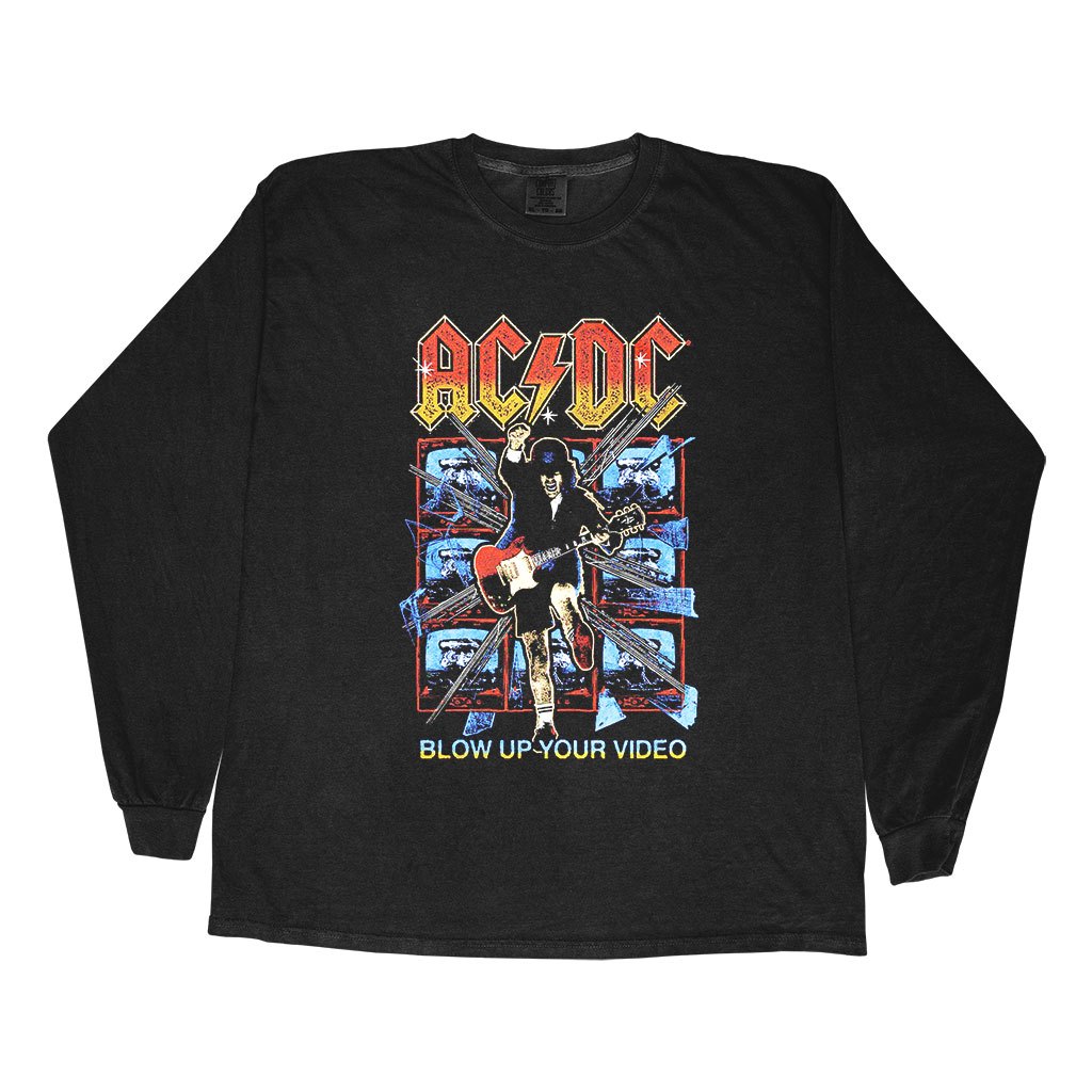 Longsleeve Band ACDC Blow Up Your Video T-shirt Kaos Band