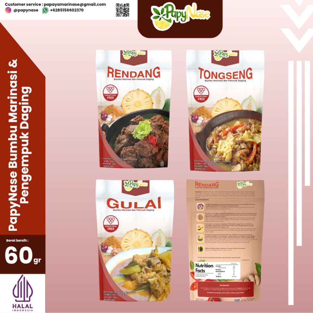 

Papynase - Bumbu marinasi dan pengempuk daging