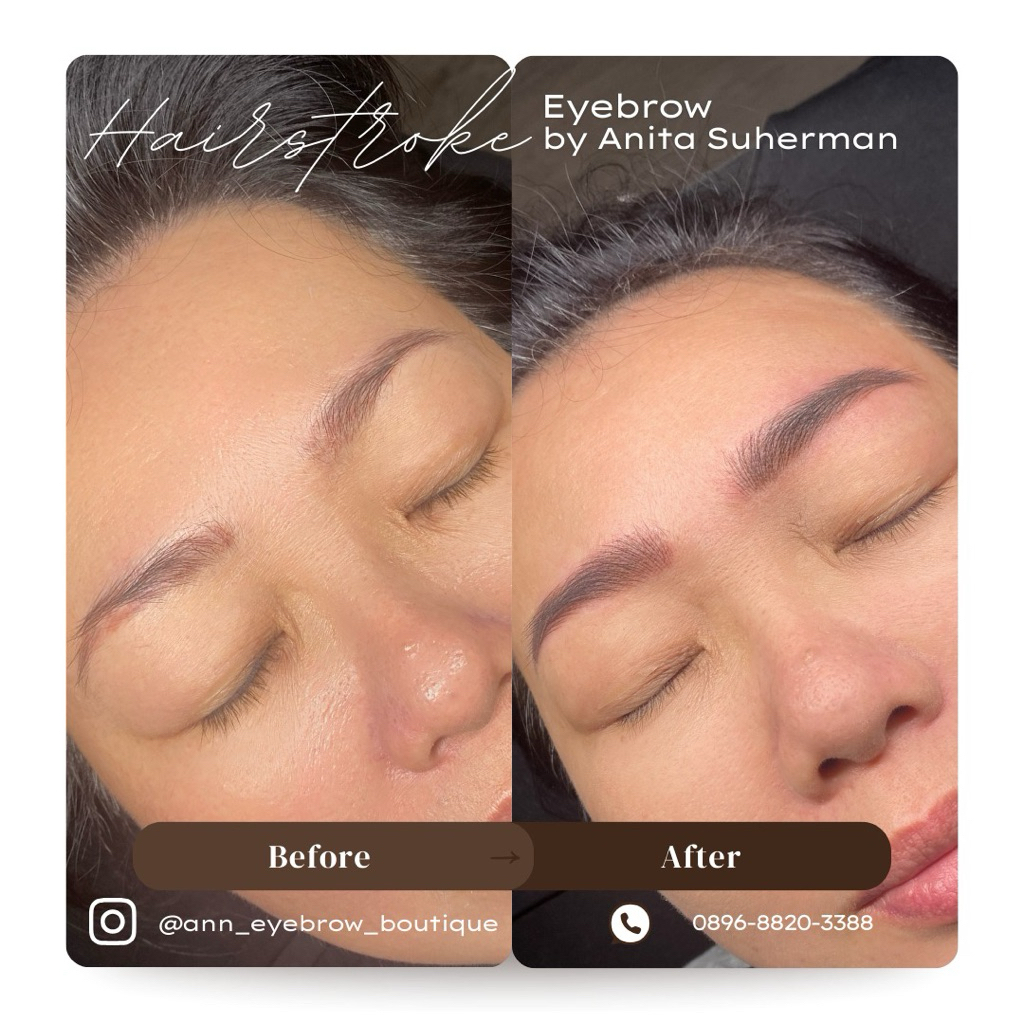 Sulam Alis Hairstroke Super Natural