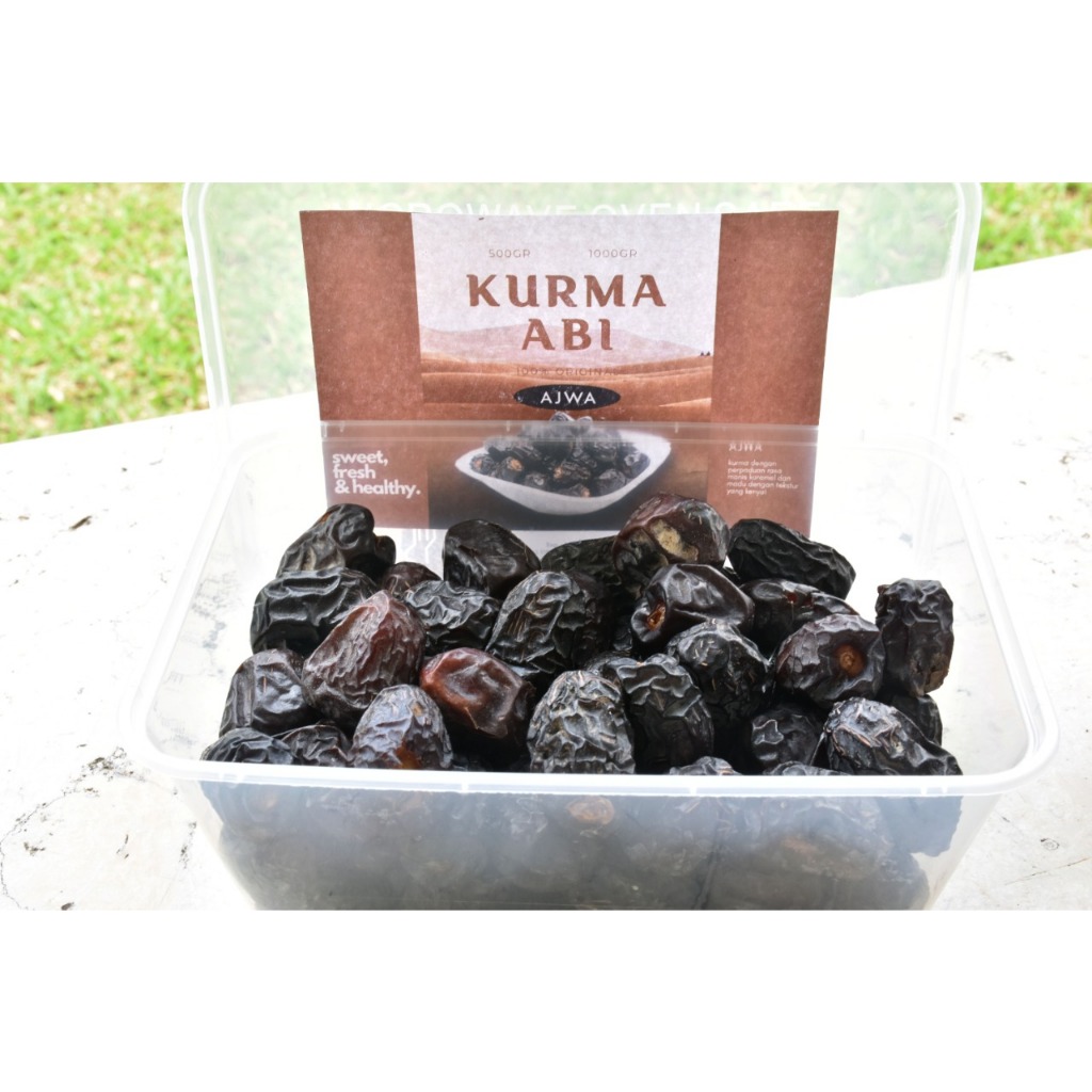 

Kurma Ajwa 500gr Asli / Kurma Nabi Super Asli Madinah