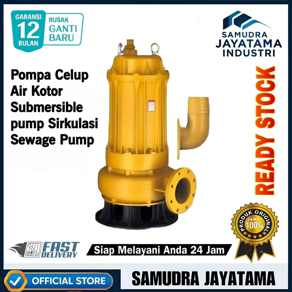 Pompa submersible 6In Pompa Celup Air Kotor Sewage Pump 11Kw
