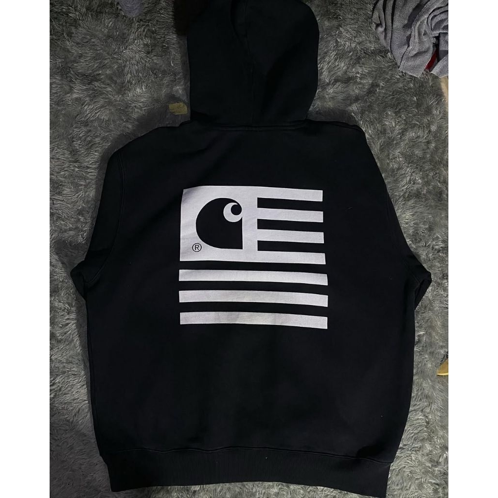 Carhartt state flag black on white
