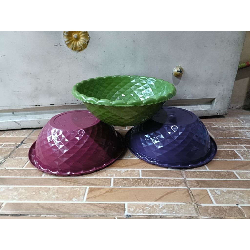 ( 24 pcs / 2 lusin ) baskom 14 Berlian plastik II  baskom hajatan