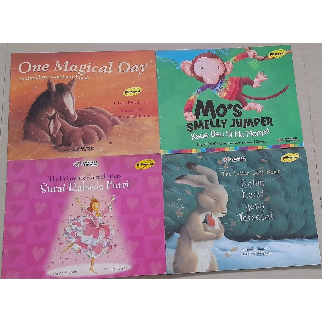 Buku Cerita Bilingual Erlangga for kids