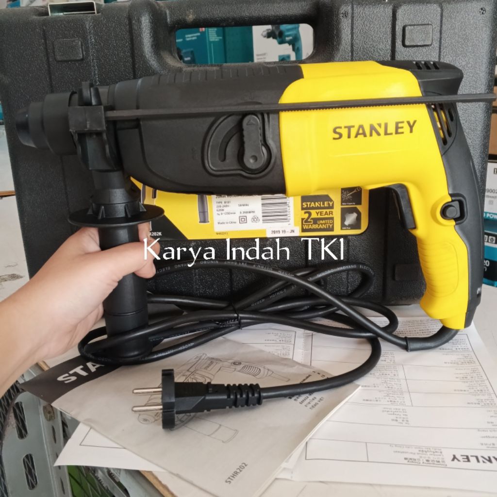 Bor Beton Rotary Hammer STANLEY STHR202KA 2 MODE SDS Mesin Bor Hammer Drill STHR 202 K