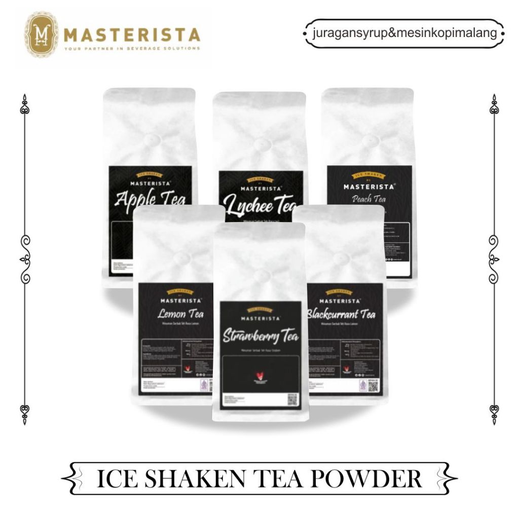 

Masterista Ice Shaken Tea Powder/Bubuk Teh (All Var.) 1kg | Jual Masterista di Malang