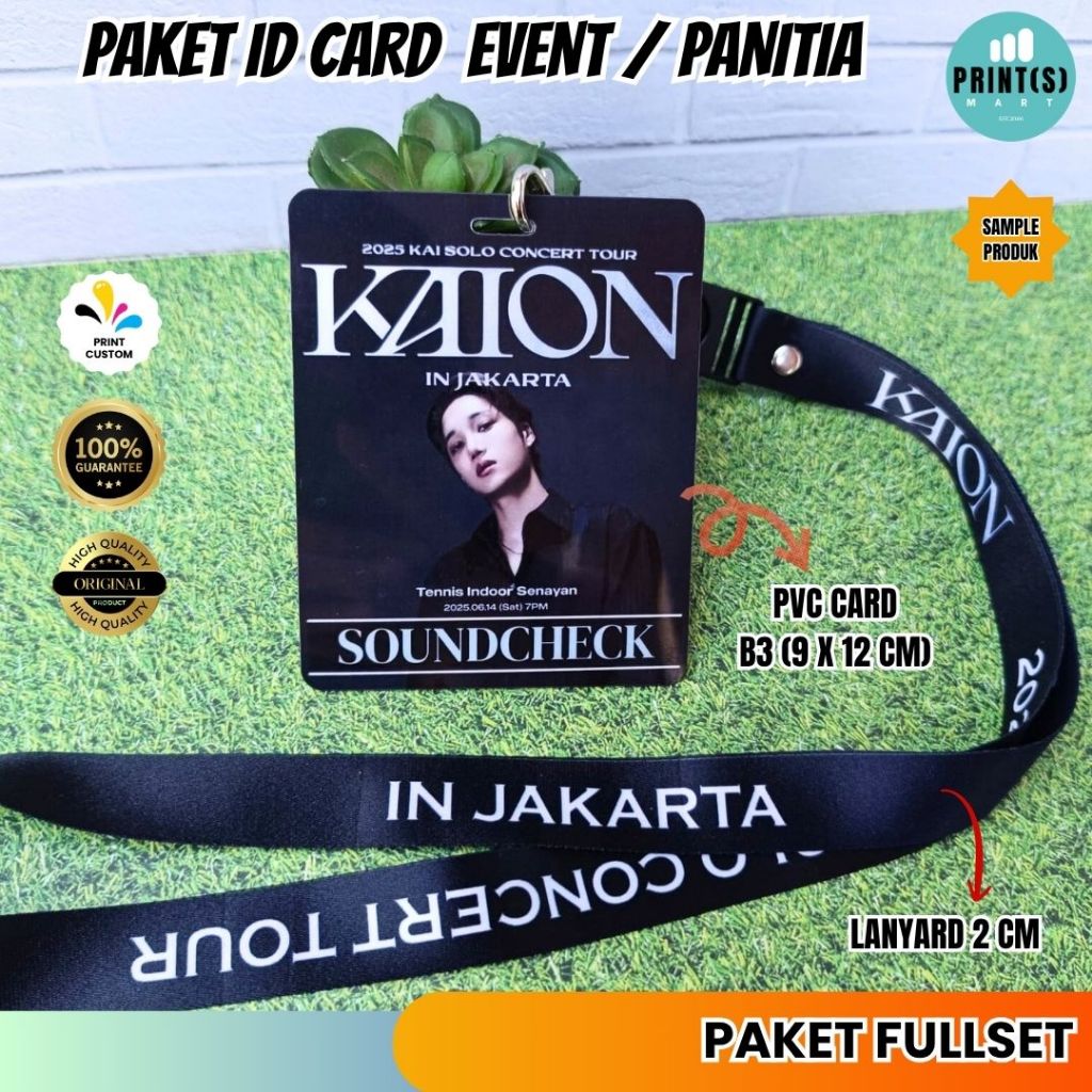 

ID Card Lanyard Panitia Name Tag EVENT Program, Paket Fullset