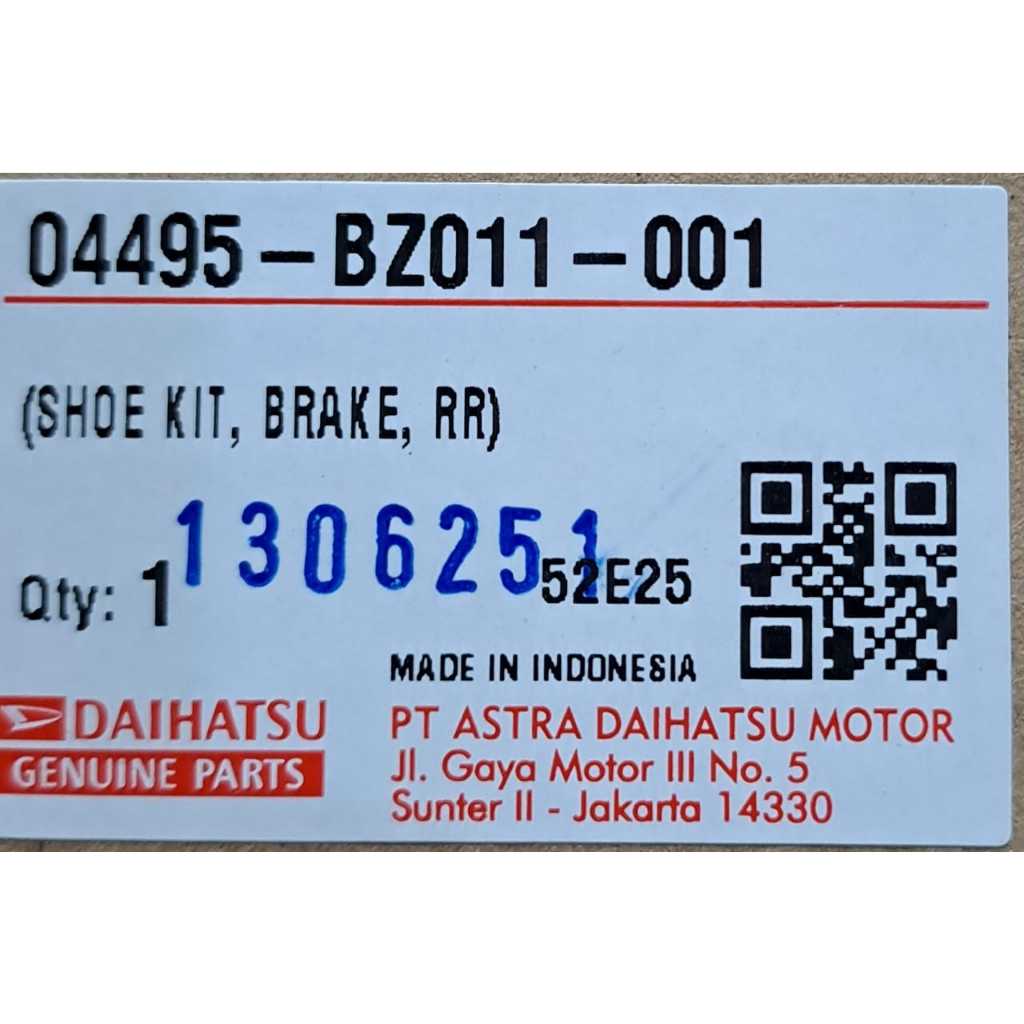 KAMPAS REM DAIHATSU AYLA/AGYA MANUAL / 04491-BZ011-001