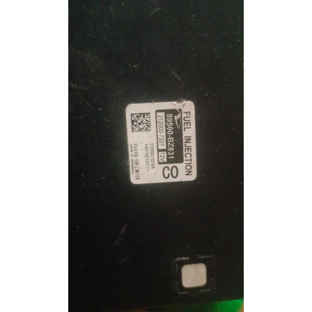 ECU TOYOTA AVANZA/XENIA 1.0 2013/2015  kode. 89560-BZ830 COPOTAN Original (MANUAL)