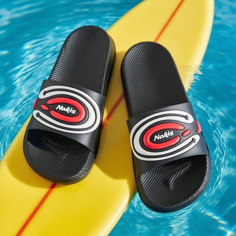 Sandal Pria Karet Empuk Unisex Sendal Slop Pria Kekinian Terbaru Sandal Selop Pria Tahan Air Murah